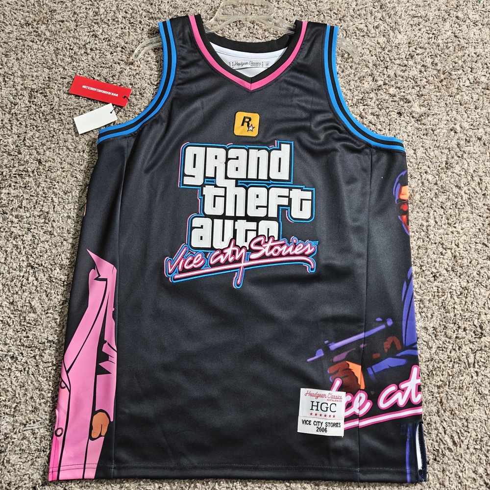 Black and Pink Graphic Men's Jersey